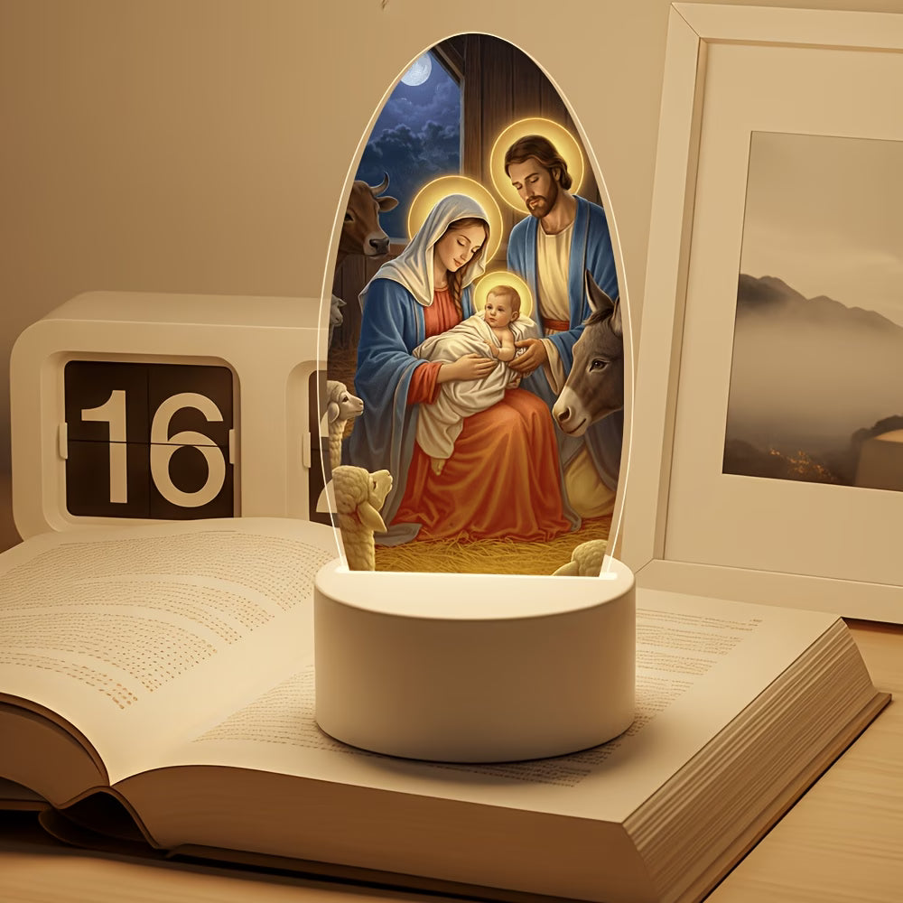Jesus Night Light – Church Souvenir, Religious Home Decor, Decorative Ornament
