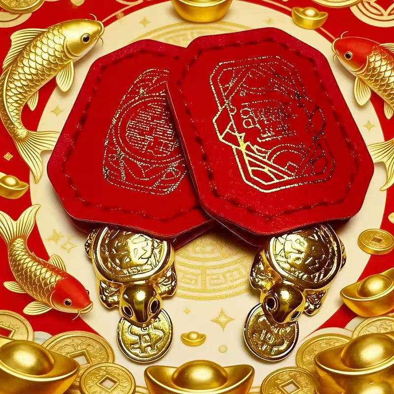 Handcrafted Golden Sea Turtle Feng Shui Amulet – A Chinese Copper Alloy Wealth Charm