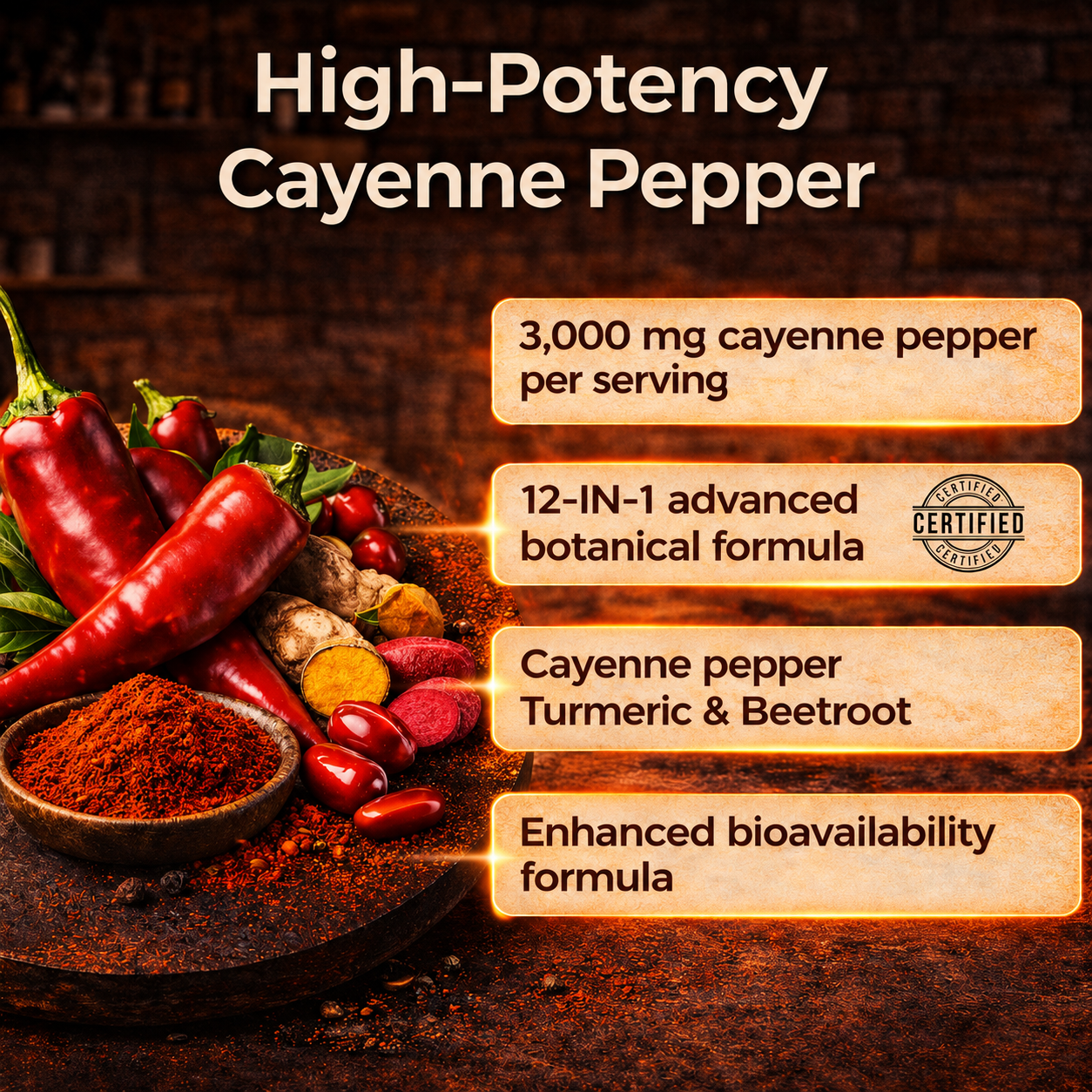 🔥 Cayenne Pepper Extract Softgels – Natural Energy & Metabolism Support