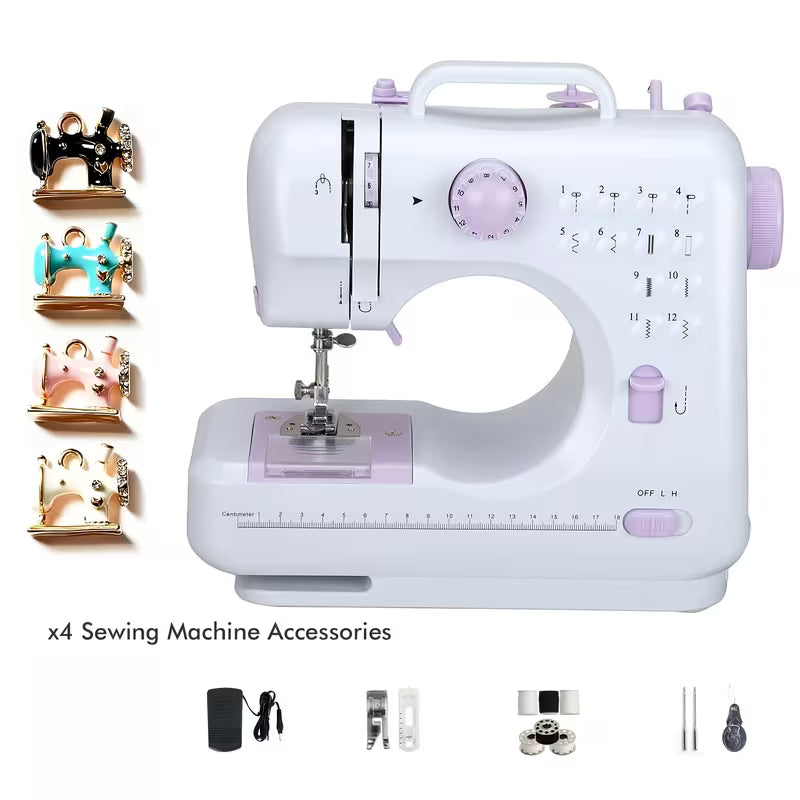 2-Stitch Multifunctional Mini Sewing Machine for Beginners