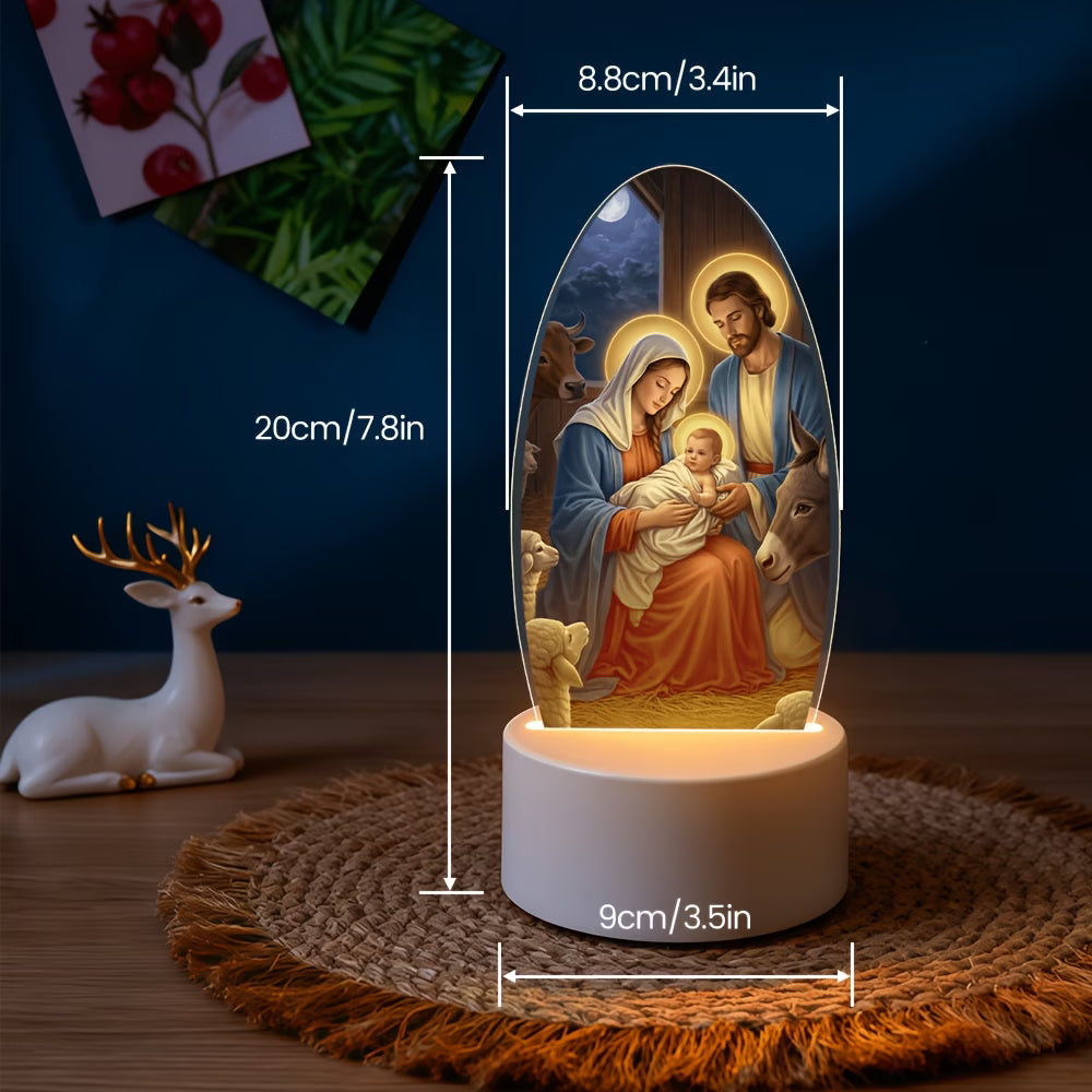 Jesus Night Light – Church Souvenir, Religious Home Decor, Decorative Ornament