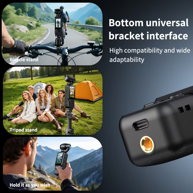 Gimbal-Stabilized HD Digital Camera for Outdoor Sports