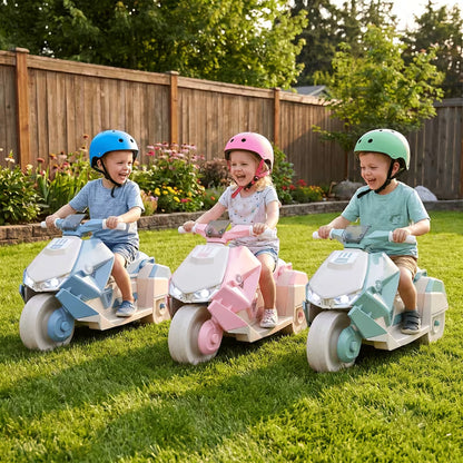 Toy Motorcycle – 6V Battery-Powered, Featuring LED Lights, Interstellar Music, and Realistic Engine Sounds – Ride-On Toy for Kids
