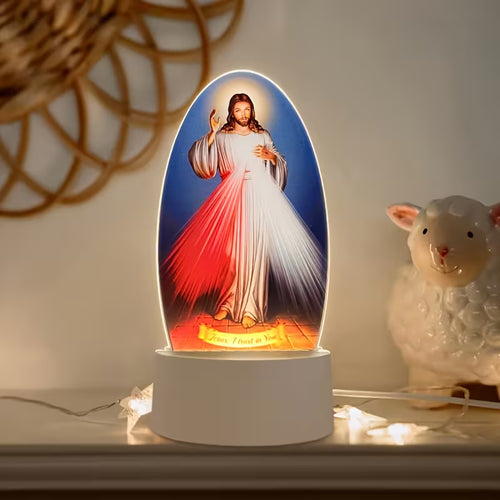 Jesus Night Light – Church Souvenir, Religious Home Decor, Decorative Ornament