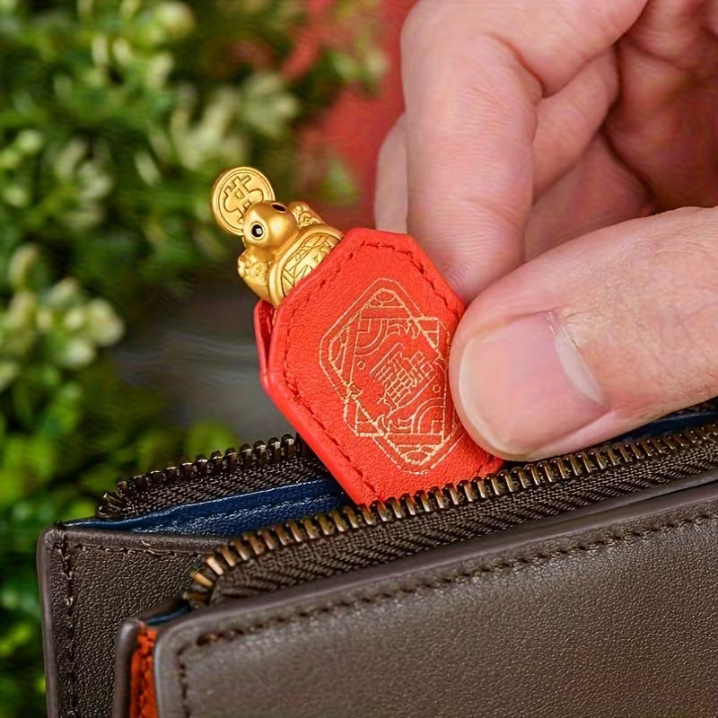 Handcrafted Golden Sea Turtle Feng Shui Amulet – A Chinese Copper Alloy Wealth Charm