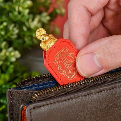 Handcrafted Golden Sea Turtle Feng Shui Amulet – A Chinese Copper Alloy Wealth Charm