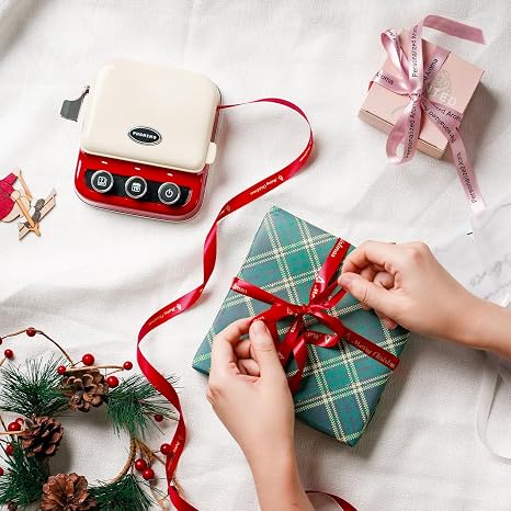 Bluetooth Ribbon Label Printer – Custom Gift Wrapping & DIY Labels