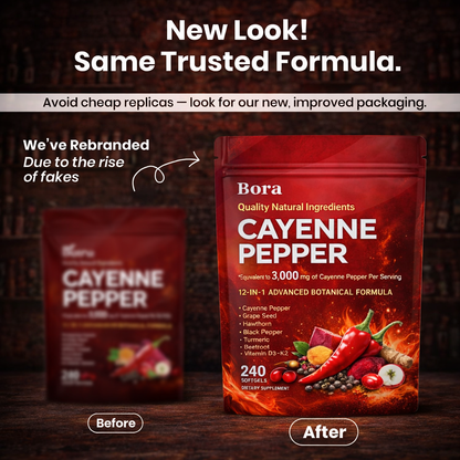 🔥 Cayenne Pepper Extract Softgels – Natural Energy & Metabolism Support