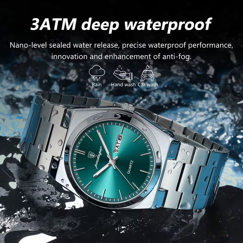 Ultra-Thin Stainless Steel Quartz Watch