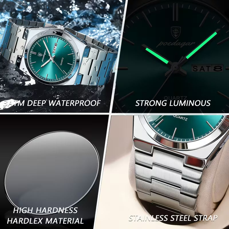 Ultra-Thin Stainless Steel Quartz Watch