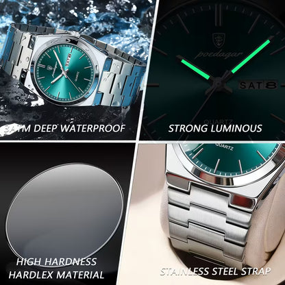 Ultra-Thin Stainless Steel Quartz Watch