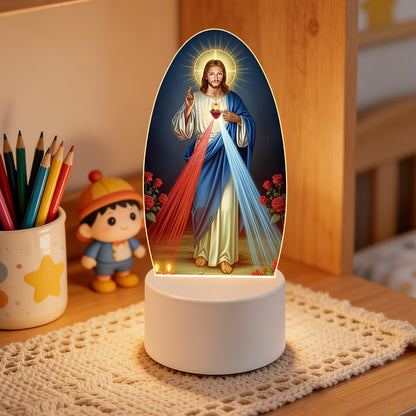 Jesus Night Light – Church Souvenir, Religious Home Decor, Decorative Ornament
