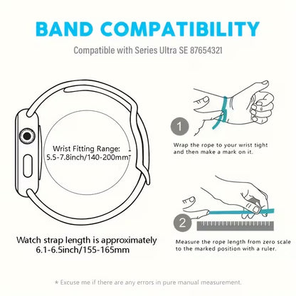 Natural multi-colored stone bracelet compatible with Apple Watch Series.