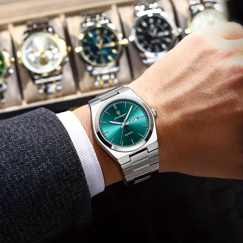 Ultra-Thin Stainless Steel Quartz Watch