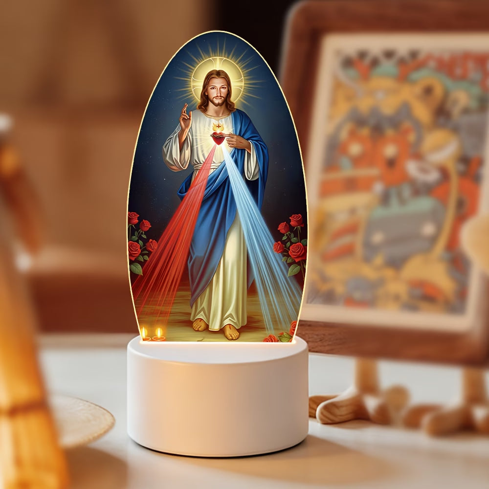 Jesus Night Light – Church Souvenir, Religious Home Decor, Decorative Ornament