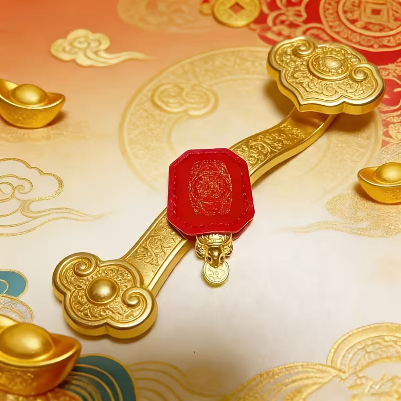 Handcrafted Golden Sea Turtle Feng Shui Amulet – A Chinese Copper Alloy Wealth Charm