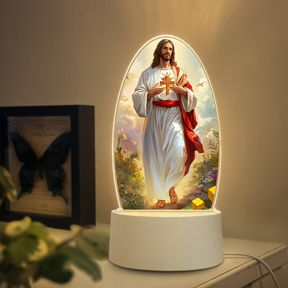 Jesus Night Light – Church Souvenir, Religious Home Decor, Decorative Ornament