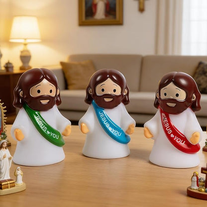 3 Pack Christmas Tap-Dimmable Jesus Night Light Lamp