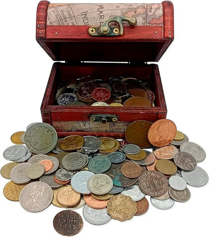 IMPACTO COLECCIONABLES Coin Collection – "World Currency Treasure Chest"