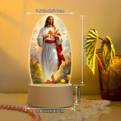 Jesus Night Light – Church Souvenir, Religious Home Decor, Decorative Ornament