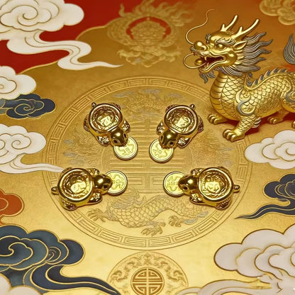 Handcrafted Golden Sea Turtle Feng Shui Amulet – A Chinese Copper Alloy Wealth Charm