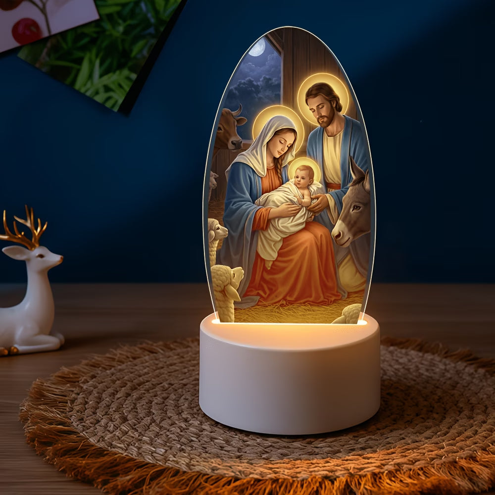 Jesus Night Light – Church Souvenir, Religious Home Decor, Decorative Ornament
