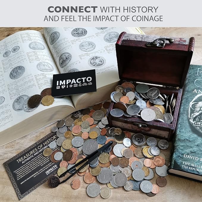 IMPACTO COLECCIONABLES Coin Collection – "World Currency Treasure Chest"